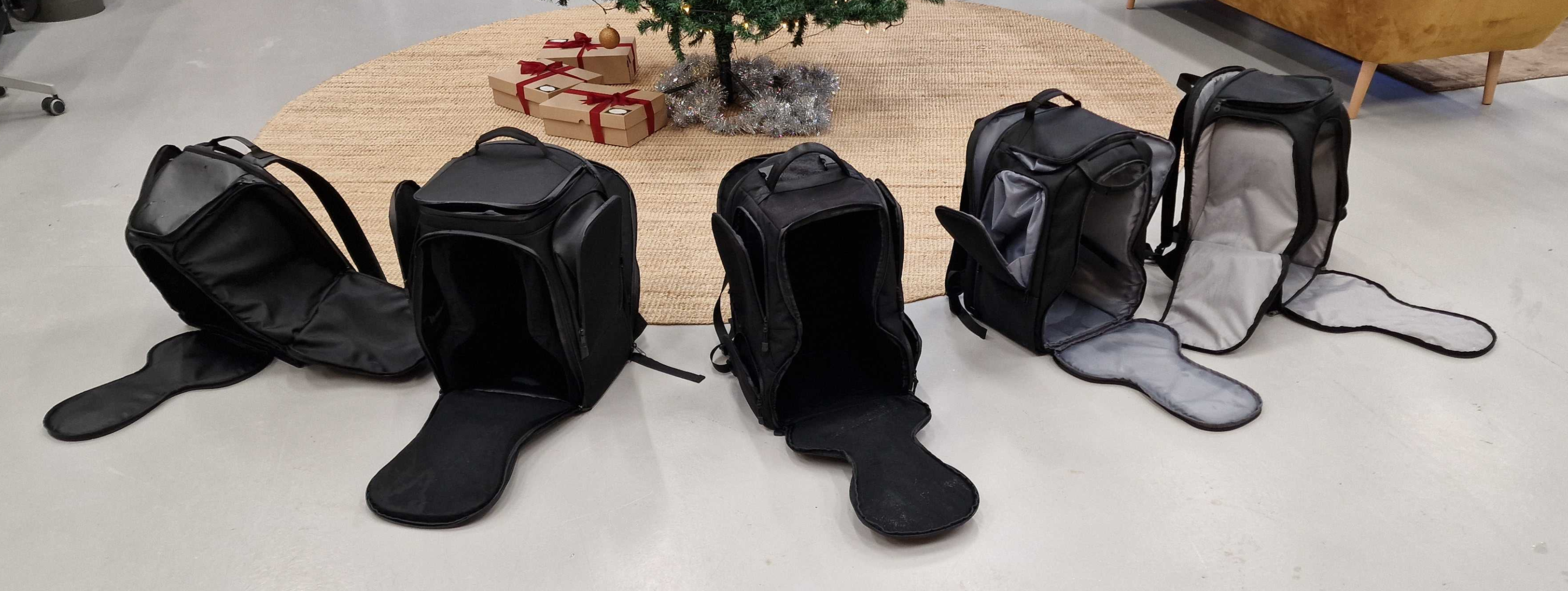 The previous backpack prototypes
